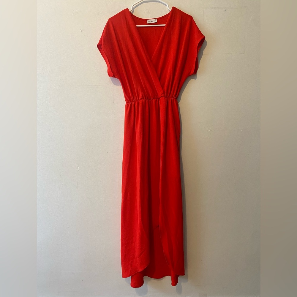 Red Wrap Dress